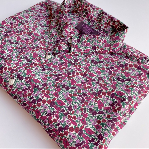 J. Crew Tops - J.Crew women’s Liberty print Art Fabrics shirt